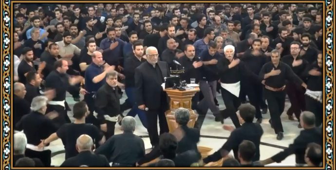 مراسم سینه زنی شب عاشورا سال ۱۳۹۳ مسجد دهدشتی